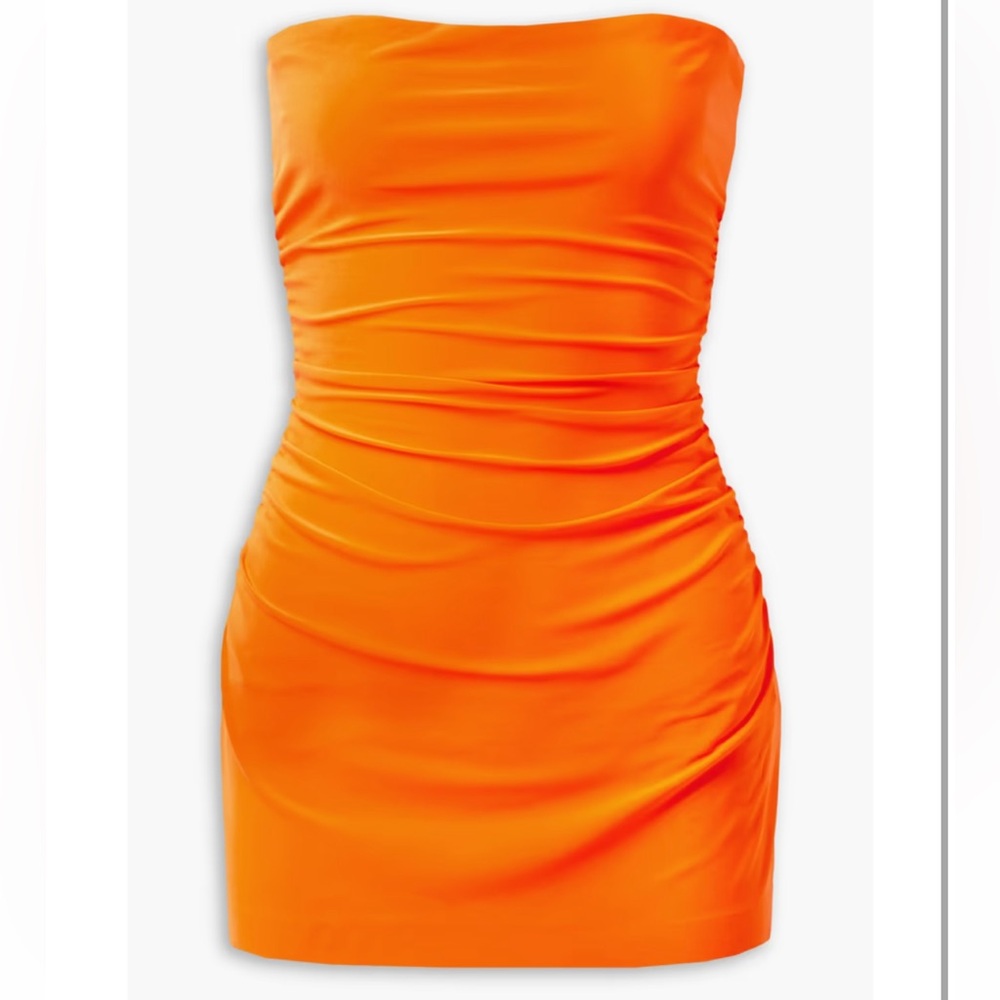 BRAND NEW WITH TAGS NORMA KAMALI PICKLEBALL STRAPLESS MINI DRESS
